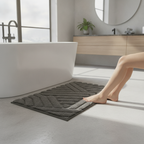 Nordic Comfort Plush Bath Mat Non Slip Bathroom Rug Luxury Shag Floor Mat Absorbent Shower Mat Scandinavian Bath Decor