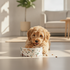 terrazzo-marble-stone-dog-bowl lifestyle 2