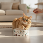 terrazzo-marble-stone-dog-bowl lifestyle 4