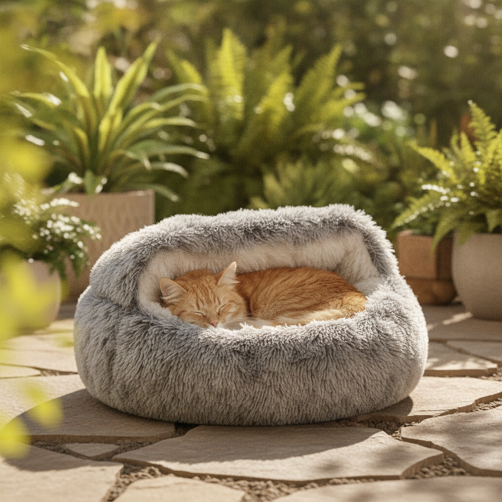 calming-nest-pet-bed lifestyle 3