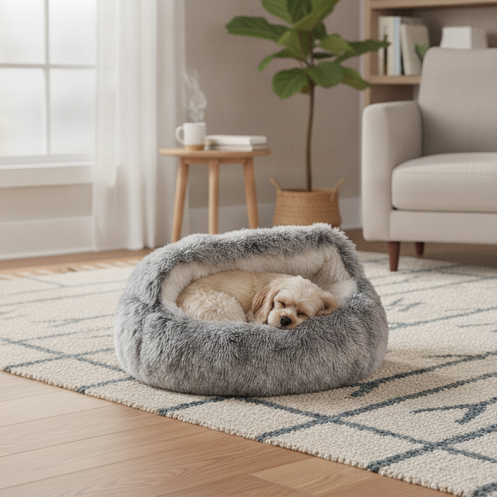calming-nest-pet-bed lifestyle 5