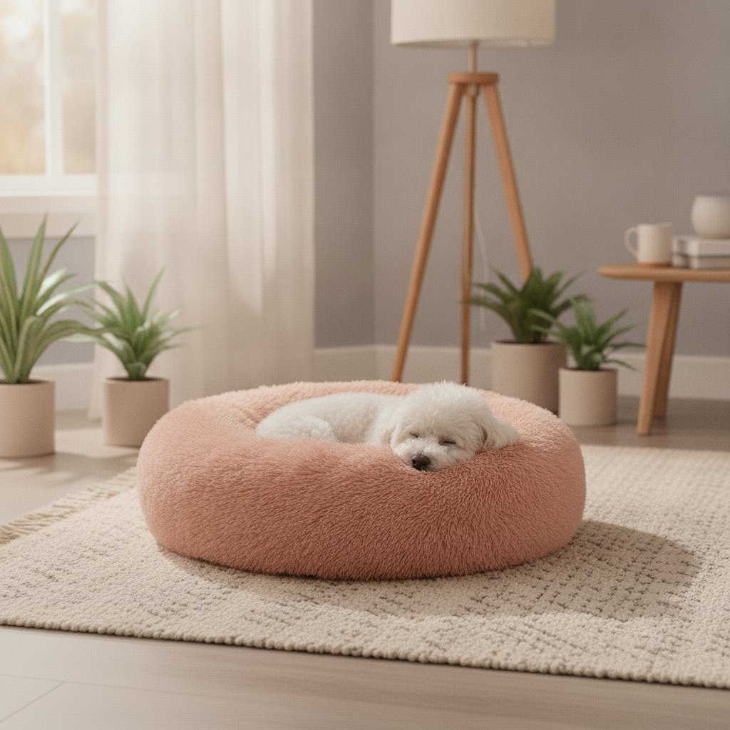 round-dog-bed lifestyle 1