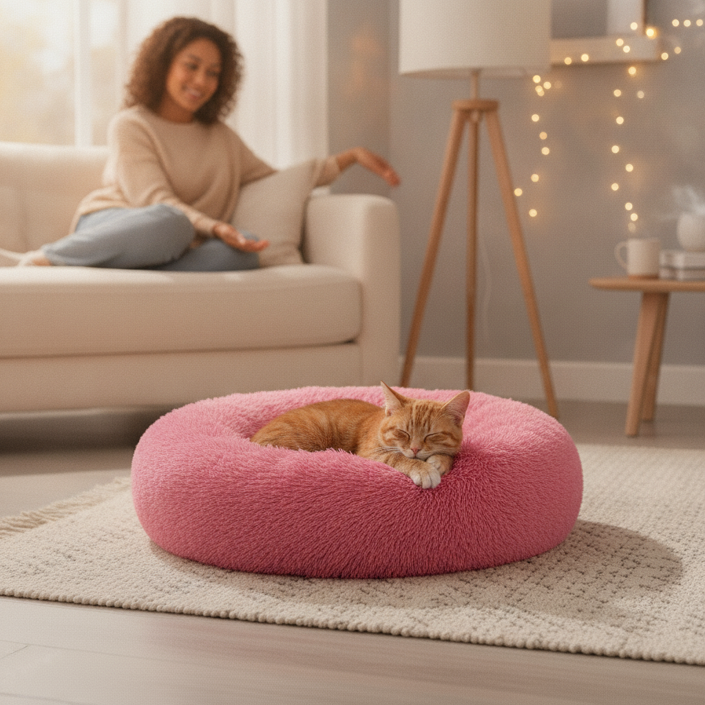 round-dog-bed lifestyle 4