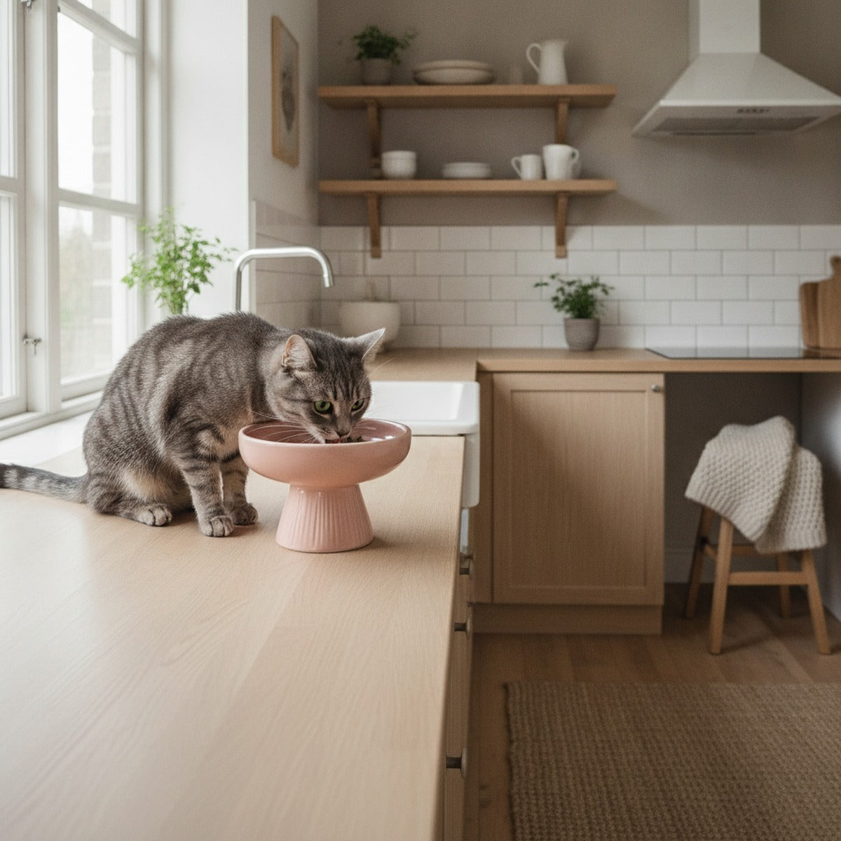 Mushroom Elevated Pet Bowl