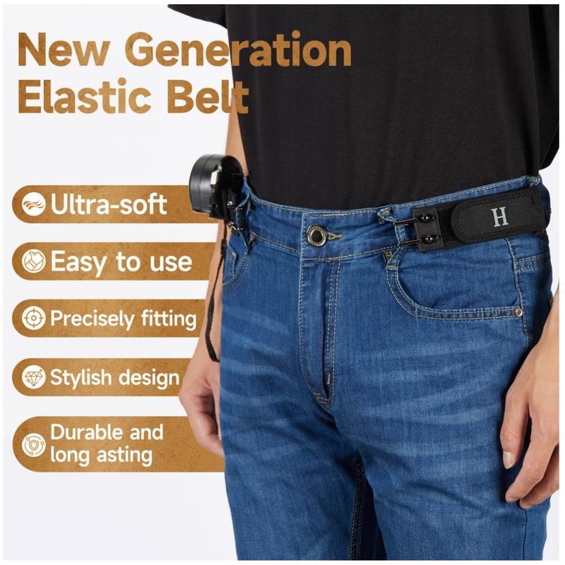 Invisible Tactical Stretch Belt — Zero-Buckle Design