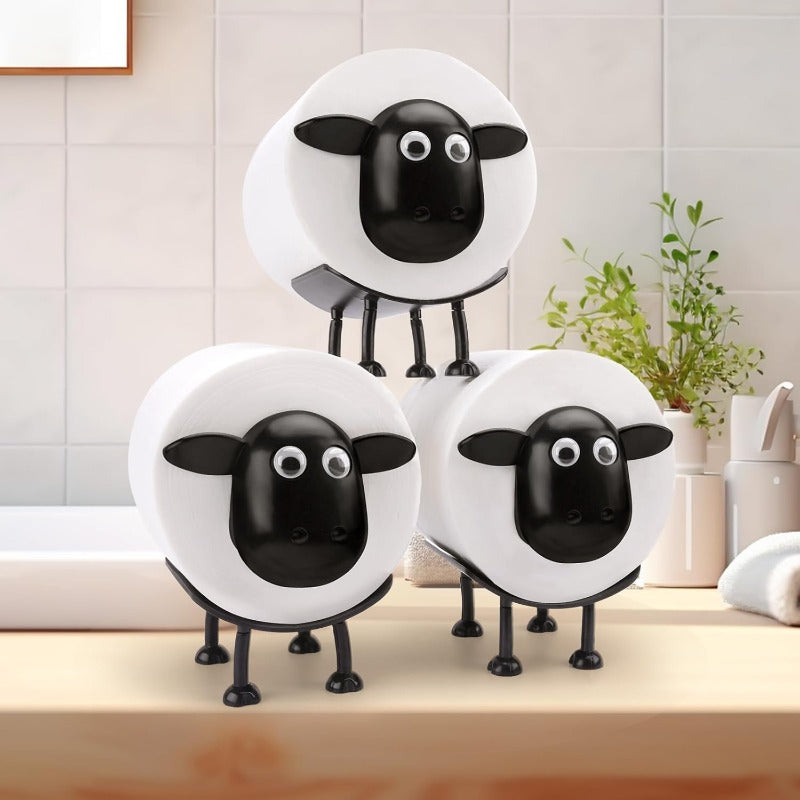 Playful Sheep Toilet Organizer — Decorative Bathroom