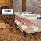 DIY Chicken Feeder - Automatic Poultry Feeder