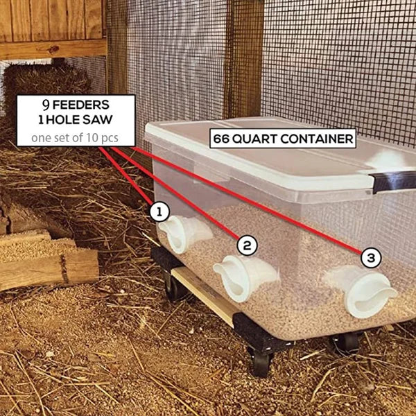 DIY Chicken Feeder - Automatic Poultry Feeder