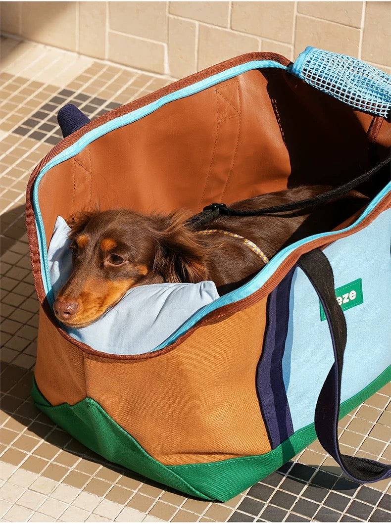 Urban Palette Pet Travel Tote — Stylish Dog Cat Carrier Bag, Airline Approved Soft Sided Carrier, Fashionable Pet Purse for Small Animals, Ventilated Travel Accessory - View 6
