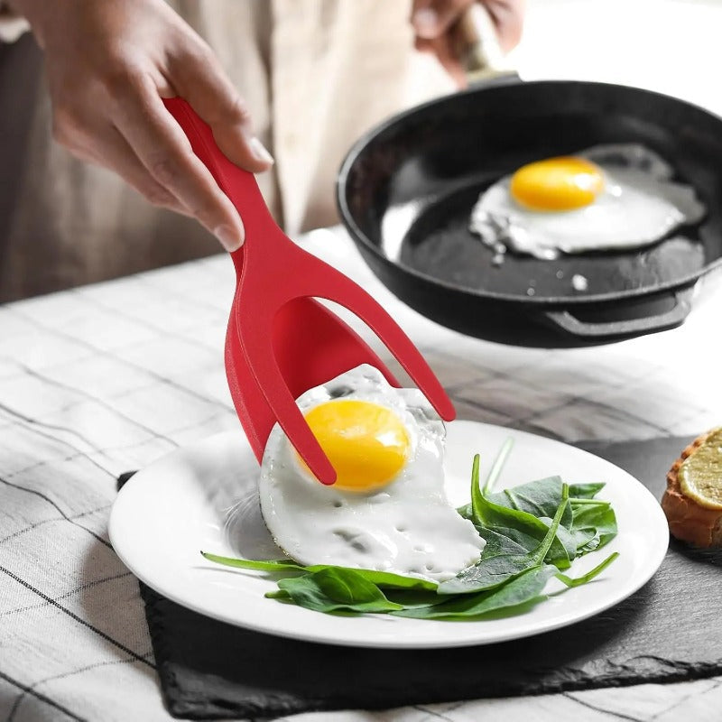 Silicone Spatula Tongs — Kitchen Mixing Tongs