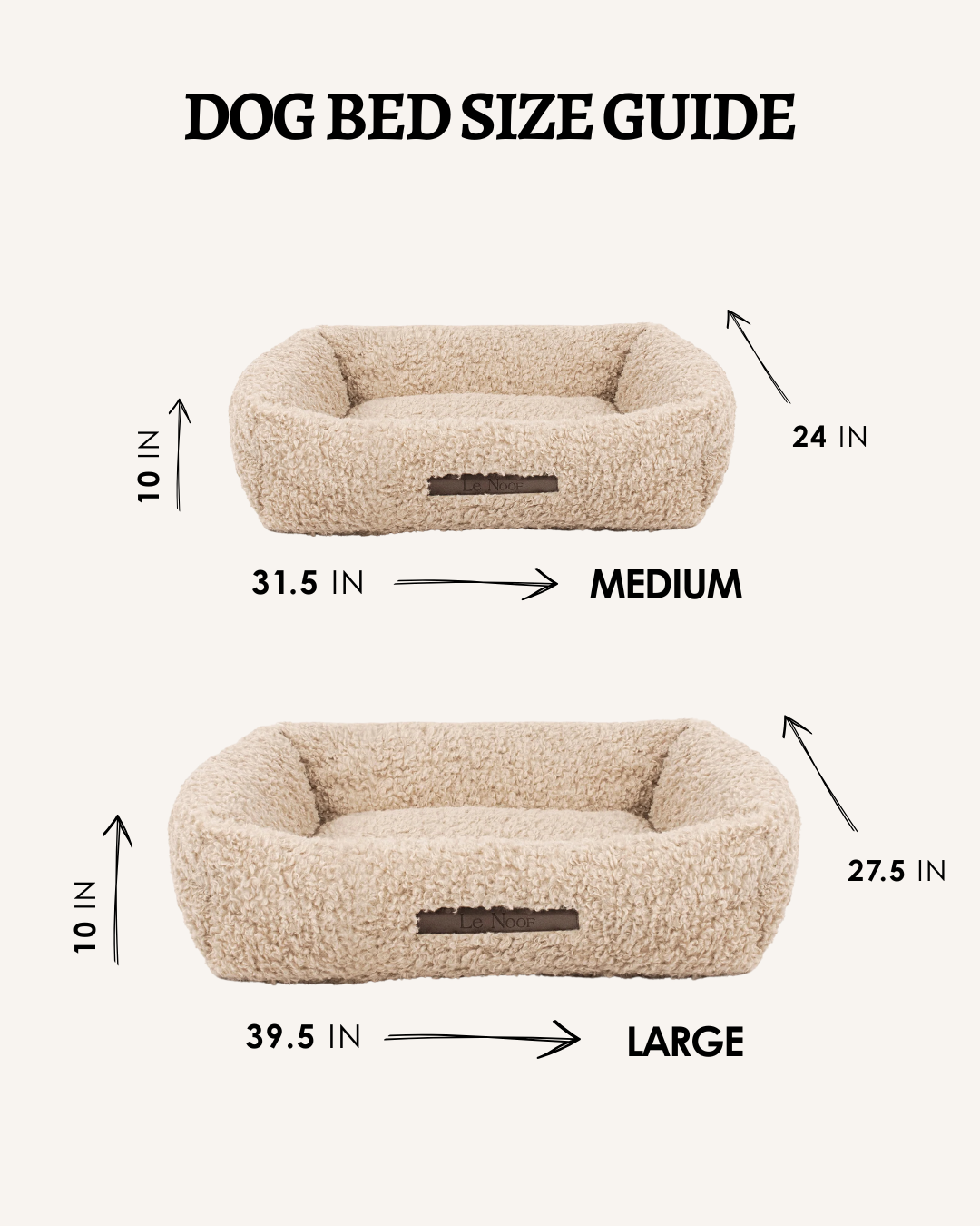 Beige Teddy Sofa Dog Bed — Plush Faux Fur Pet Couch, Orthopedic Support for Small Medium Dogs, Washable Removable Cover, Luxury Indoor Pet Furniture - View 5