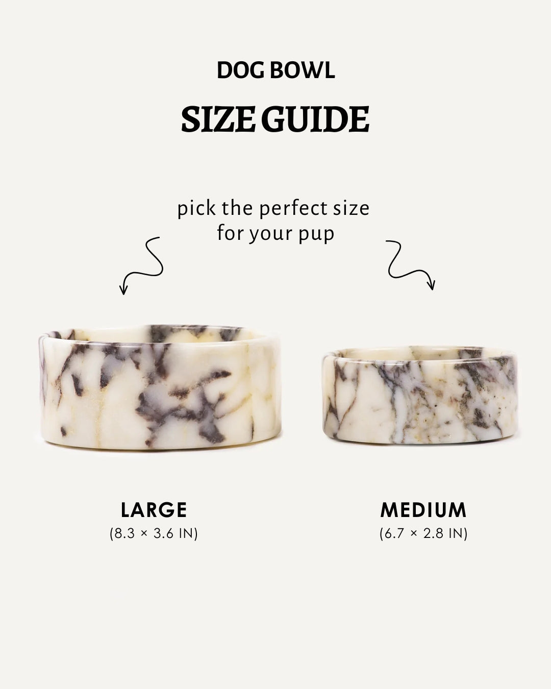 Calacatta Viola Marble Dog Bowl — Premium Italian Marble Pet Bowl, Non-Slip Heavy Duty Cat Food Dish, Elegant Designer Pet Accessory, Easy Clean Stone Bowl - View 3