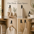 Foldable Wall Coat Hooks - Space Saving