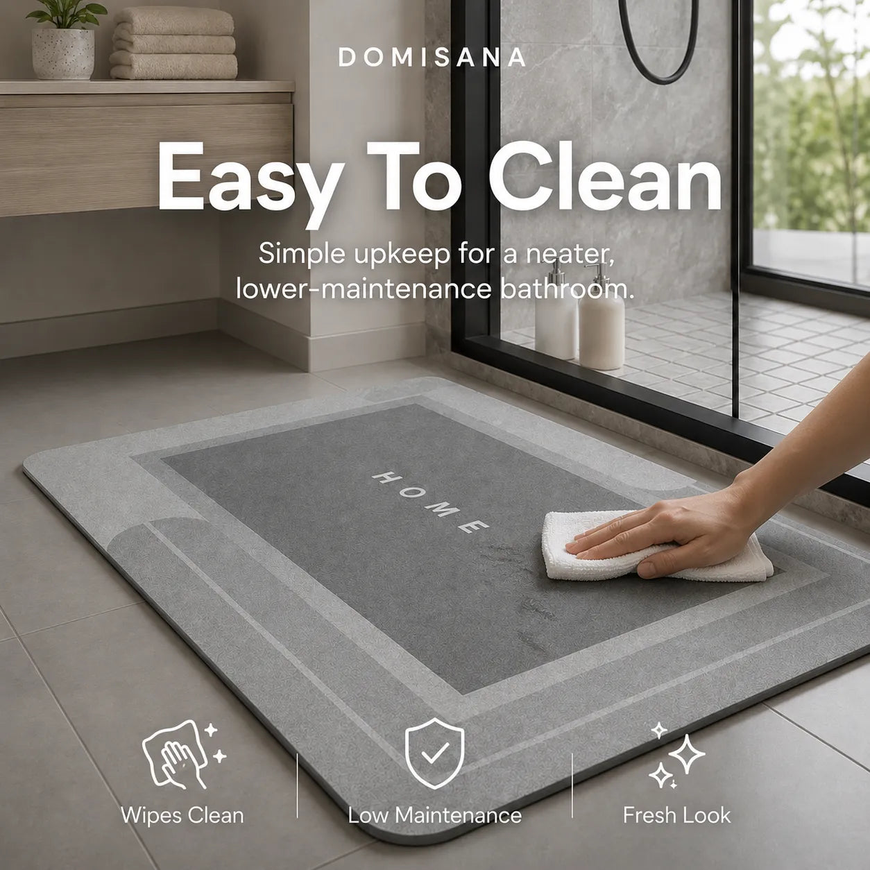 Super Absorbent Non Slip Bath Mat