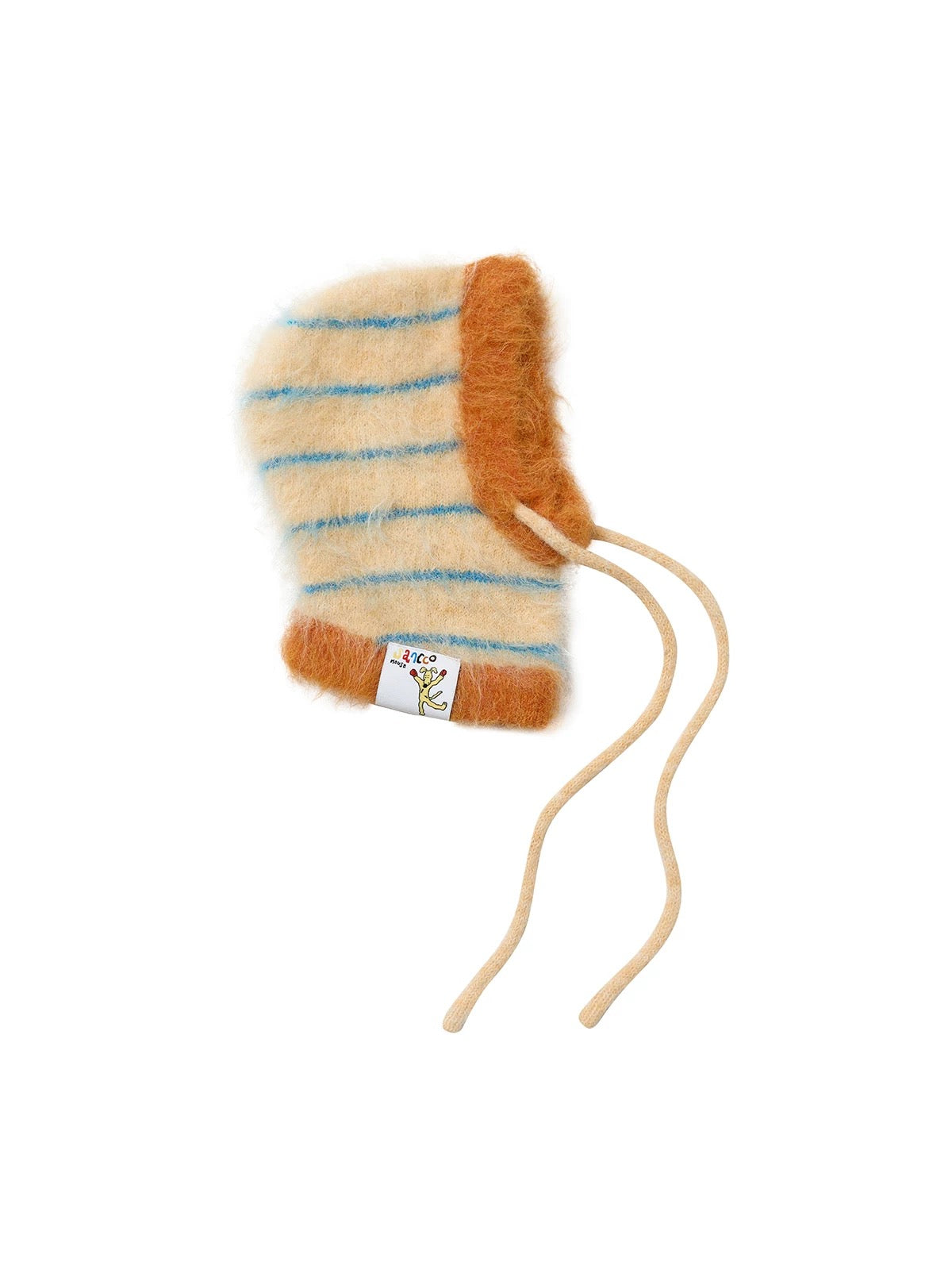 Snowday Candy-Stripe Knit Hat Matching Set for Dogs — Warm Winter Pet Beanie, Matching Owner Dog Accessory Set, Cute Photo Prop Outfit, Cozy Cold Weather Gear - View 4