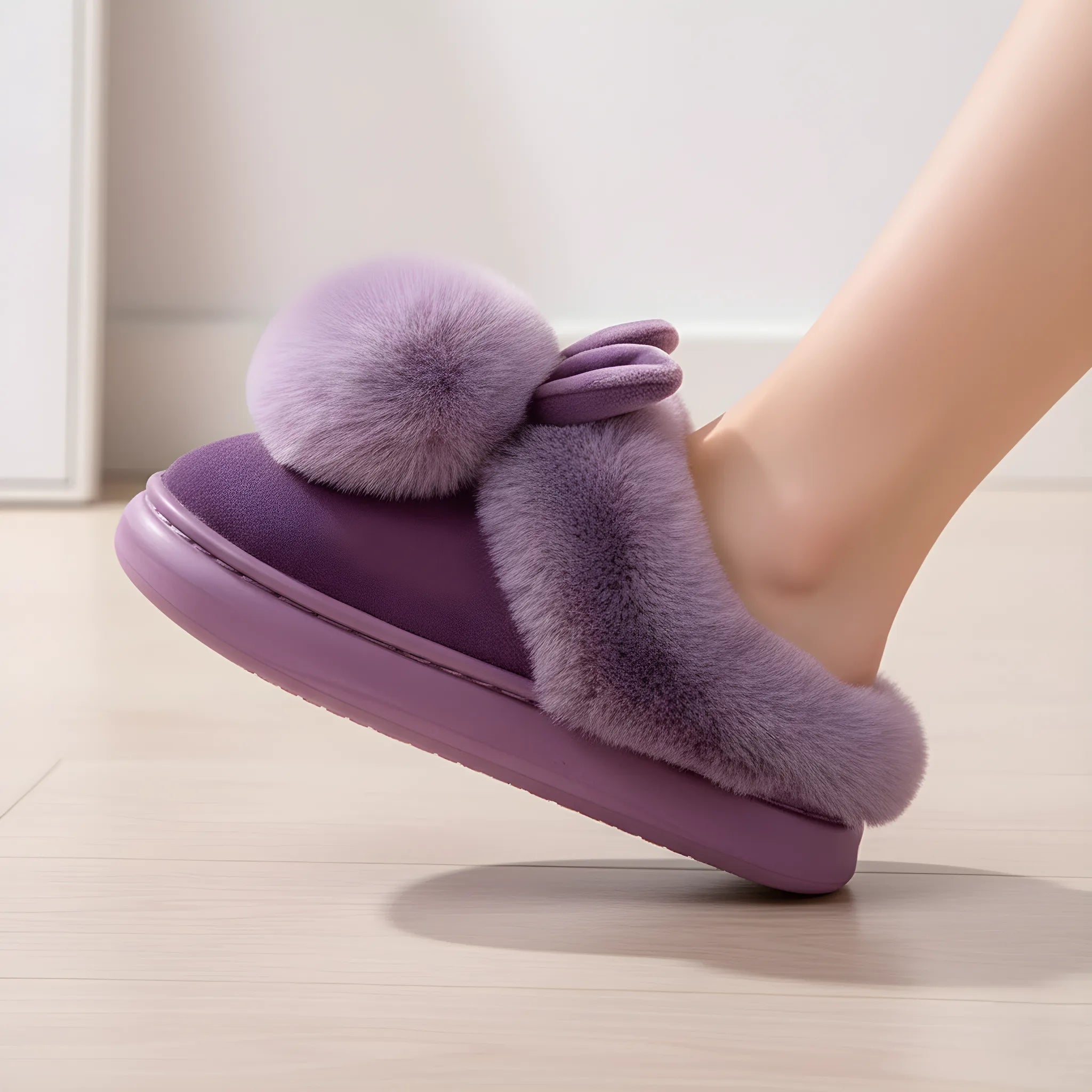 Bunny Plush Slippers - Soft House Slippers