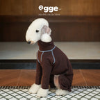 Elegant Whippet Pajamas — Soft Fleece Dog Pajama Set, Comfortable Sleepwear for Sighthounds, Warm Winter Loungewear for Dogs, Cozy Pet Nightwear - View 4