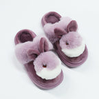 Bunny Face Plush Slippers — Cozy House Shoes, Fuzzy Indoor Footwear, Women's Bedroom Slipper, Cute Animal Design - View 4