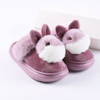 Bunny Face Plush Slippers — Cozy House Shoes, Fuzzy Indoor Footwear, Women's Bedroom Slipper, Cute Animal Design - View 6