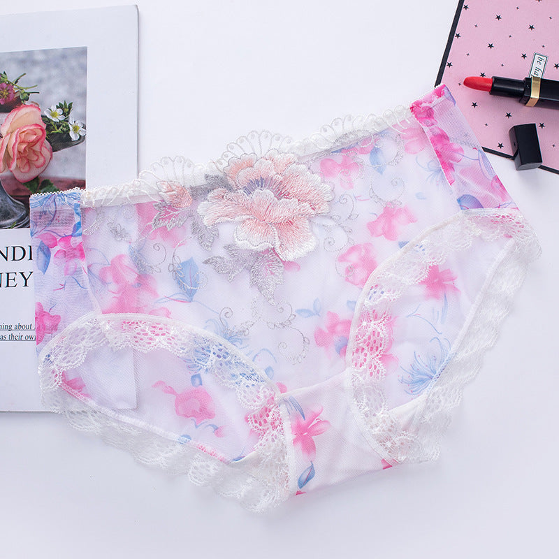Antibacterial Cotton Panty with Lace Embroidery — Pack