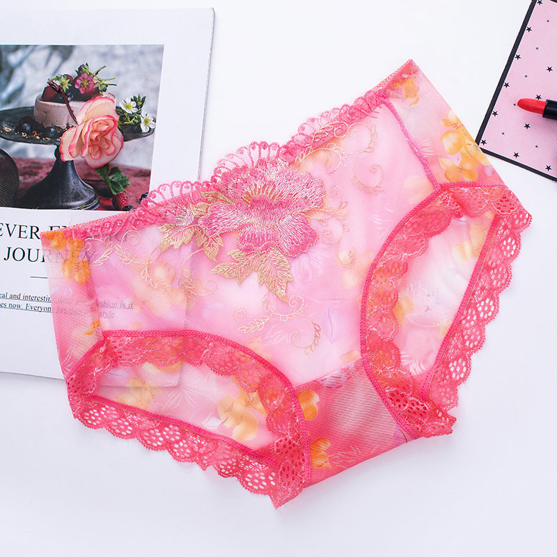 Antibacterial Cotton Panty with Lace Embroidery — Pack
