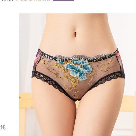 Antibacterial Cotton Panty with Lace Embroidery — Pack