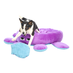 Ollie the Octopus Dog Bed — Fun Novelty Pet Couch, Soft Plush Donut Bed for Small Dogs, Unique Octopus Design Dog Bed, Machine Washable Comfort Bed - View 2