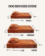 Tan Brown Flannel Orthopedic Dog Bed — Memory Foam Pet Mattress, Joint Relief for Arthritic Dogs, Washable Flannel Cover, Orthopedic Support Bed - View 4