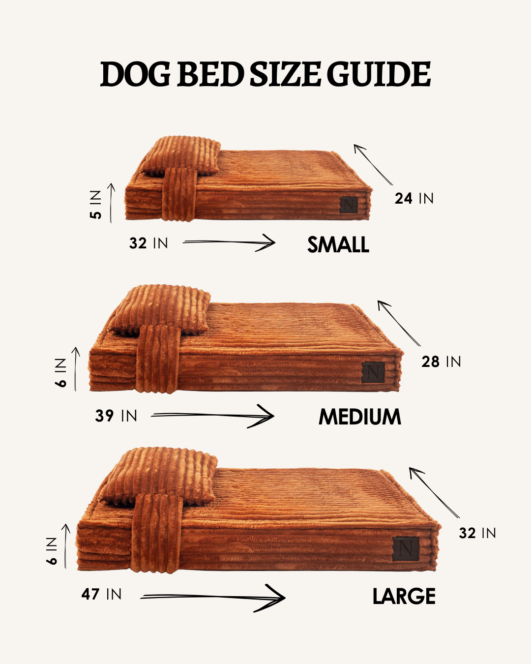 Tan Brown Flannel Orthopedic Dog Bed — Memory Foam Pet Mattress, Joint Relief for Arthritic Dogs, Washable Flannel Cover, Orthopedic Support Bed - View 4