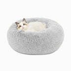 Calming Pet Bed — Self-Warming Dog Cat Couch, Anti-Anxiety Plush Donut Bed, Cozy Nest for Small Medium Pets, Machine Washable Comfort Bed - View 3