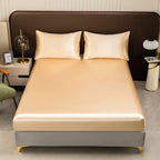 Luxury Satin Sheets — Silky Bedding Set with Pillowcases Queen Satin Sheet Set Soft Satin Bed Sheets Smooth Sleep Sheets - View 4