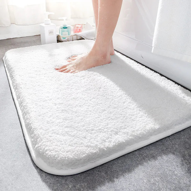 Super Absorbent Plush Bath Mat — Extra Thick Bathroom Rug Quick-Dry Shower Floor Mat Non-Slip Microfiber Bath Rug Soft S - View 2