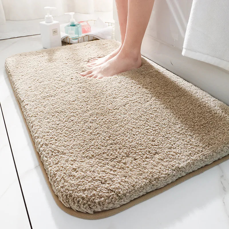 Super Absorbent Plush Bath Mat — Extra Thick Bathroom Rug Quick-Dry Shower Floor Mat Non-Slip Microfiber Bath Rug Soft S - View 4