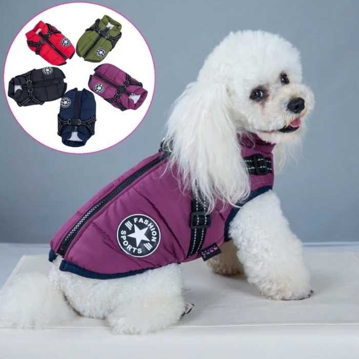 Waterproof Dog Jacket Harness - 2-in-1 Design