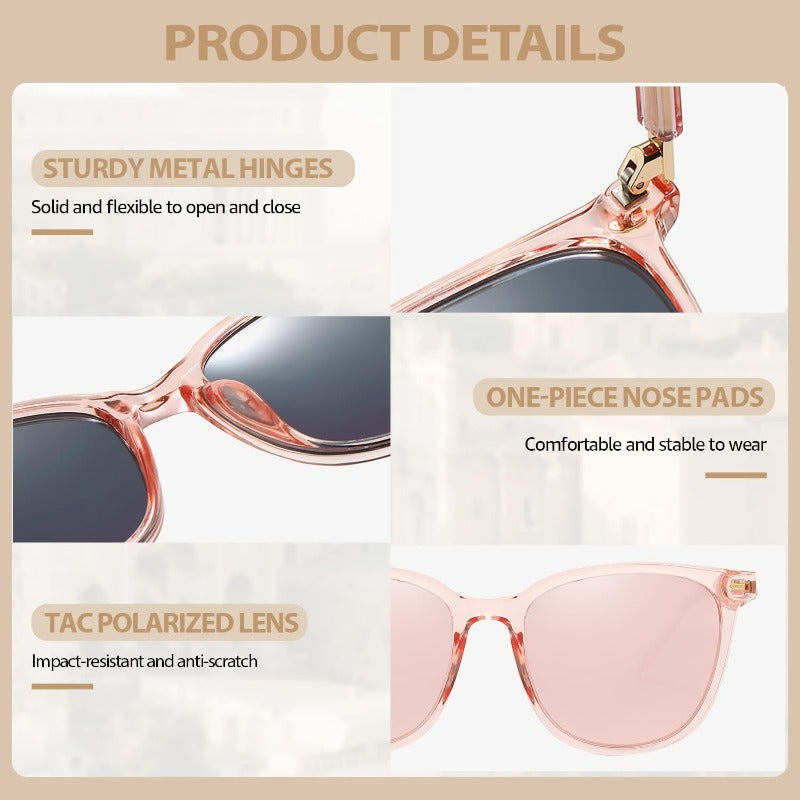 Oversized Polarized Fashion Sunglasses — UV400