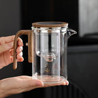 Glass Magnetic Tea Pot — Borosilicate Glass Teapot Magnetic Infuser Kettle Stovetop Safe Tea Maker Loose Leaf Tea Brewer - View 2