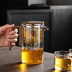 Glass Magnetic Tea Pot — Borosilicate Glass Teapot Magnetic Infuser Kettle Stovetop Safe Tea Maker Loose Leaf Tea Brewer - View 5