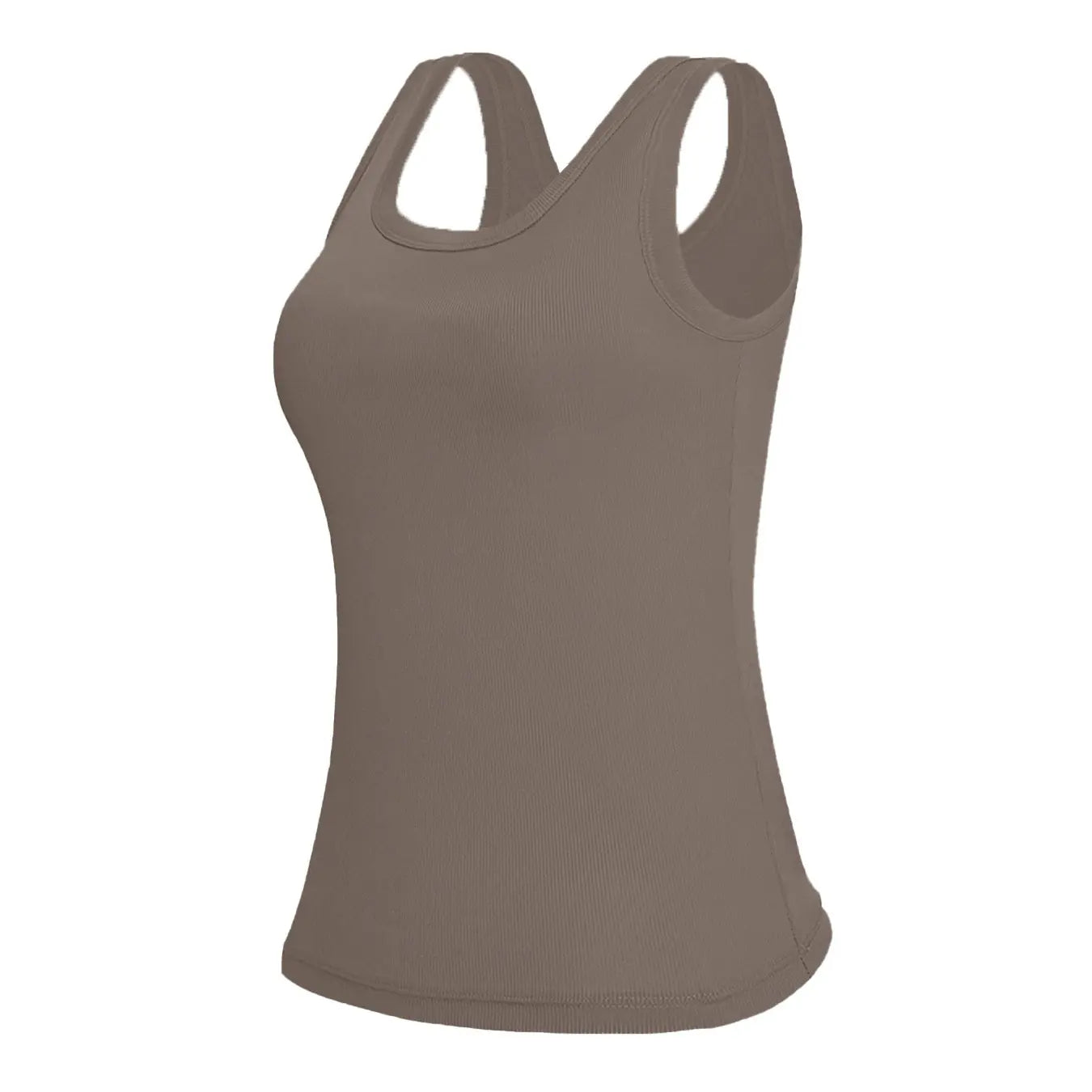 Seamless Padded Ribbed Tank — Ribbed Knit