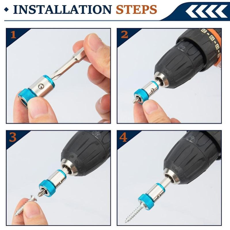 Magnetic Bit Rings — Screwdriver Bit Holder Set