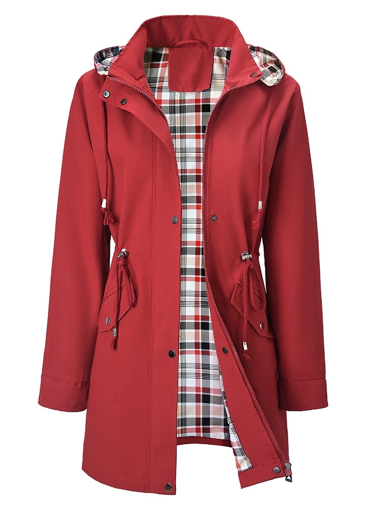 Solid Color Casual Jackets — Waterproof Windbreakers