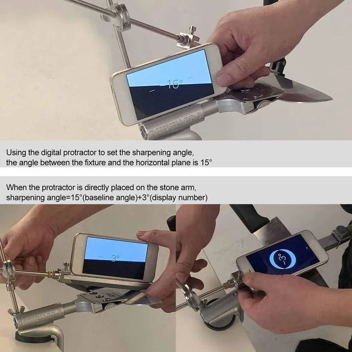 PRO Knife Sharpener with 7 Whetstones