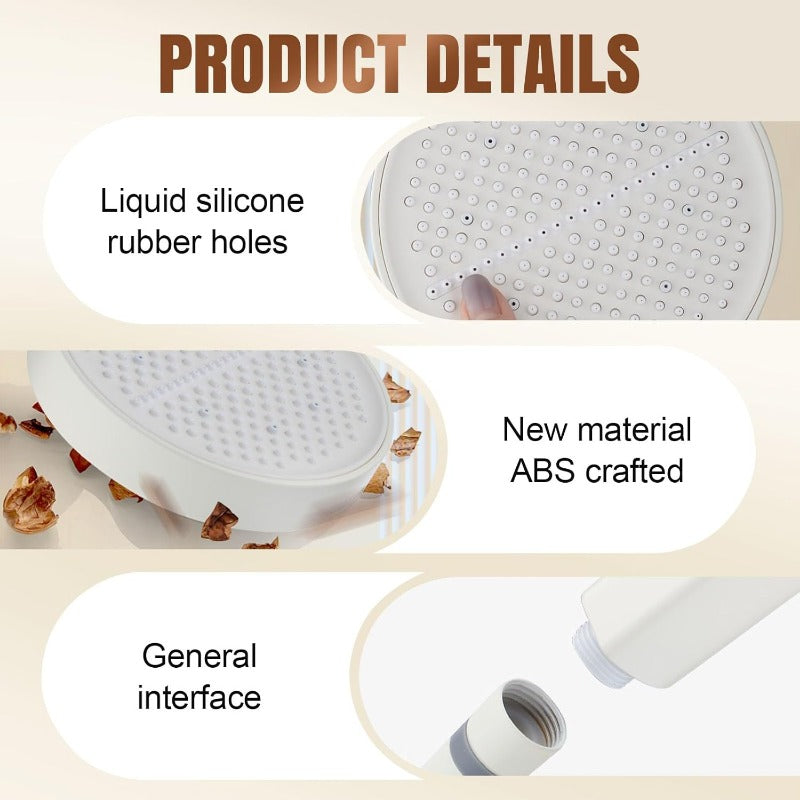 HydroEase Air-Boost 5.9" High-Pressure Handheld Shower Head