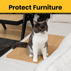 Natural Sisal Cat Scratch Pad — Protective Scratcher Mat