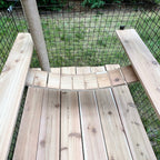 Catio Rope Bridge — Outdoor Cat Enclosure Climbing Bridge, Weather Resistant Catio Tunnel, Habitat Haven Accessory, Safe Elevated Walkway for Cats - View 3