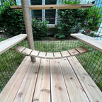 Catio Rope Bridge — Outdoor Cat Enclosure Climbing Bridge, Weather Resistant Catio Tunnel, Habitat Haven Accessory, Safe Elevated Walkway for Cats - View 4