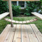 Catio Rope Bridge — Outdoor Cat Enclosure Climbing Bridge, Weather Resistant Catio Tunnel, Habitat Haven Accessory, Safe Elevated Walkway for Cats - View 2
