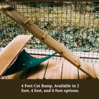 Catio Walkway Ramp — Outdoor Cat Enclosure Accessory, Habitat Haven Climbing Bridge, Safe Elevated Walkway for Cats, Weatherproof Catio Add-On - View 6