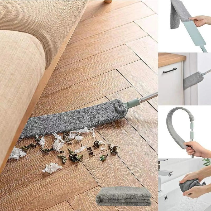 Extendable Flexible Gap Duster — Microfiber Cleaner