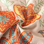 Bohemian Bloom Cotton Couch Cover Boho Throw Blanket Sofa Protector Reversible Home Decor Farmhouse Style - View 6