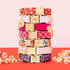 Garden Party Dog Collar — Floral Print Pet Necklace, Adjustable Nylon Dog Collar for Small Medium Breeds, Lightweight Everyday Walking Collar, Cute Designer Accessory - View 6